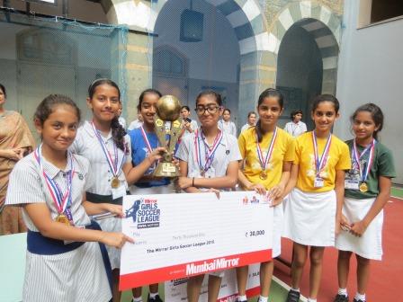 Winner of Under14 Mirror Girls Soccer Team donated their prize money of Rs. 30000
